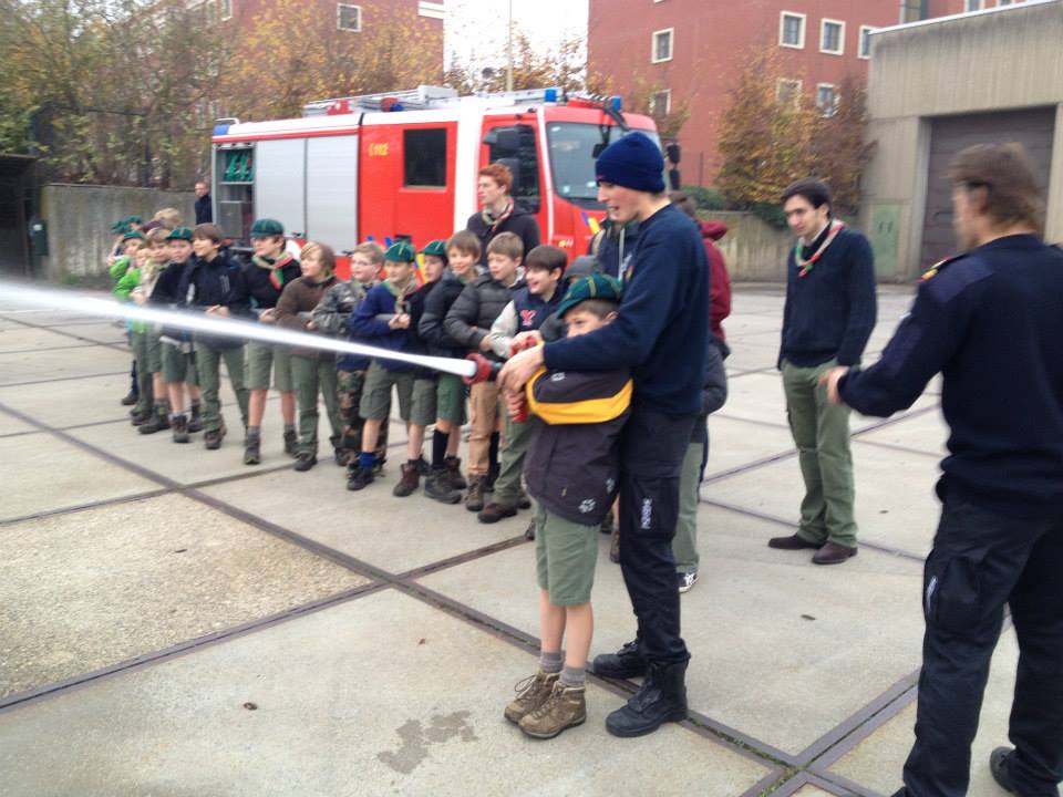 Sint-Martinus den XIIde - Bezoek Brandweer Welpen Kiewit